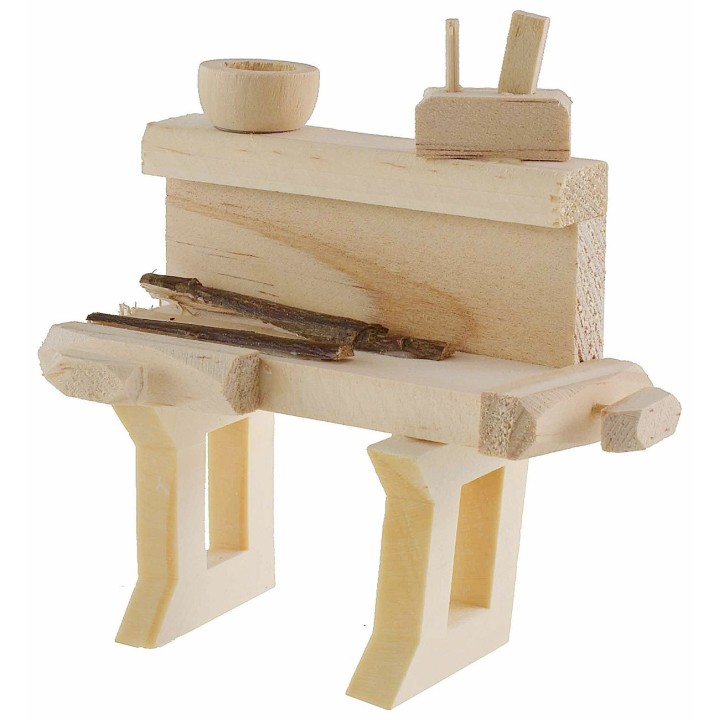 Banco falegname cm 9x4,5x8,3 h per statue da 12 cm
