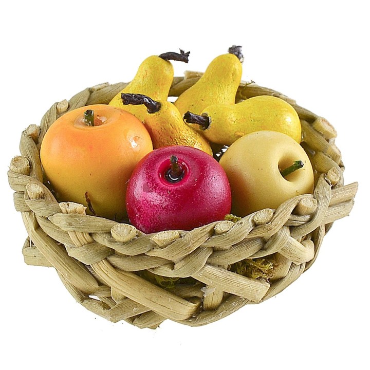 Cesto in vimini ø 3 cm con frutta