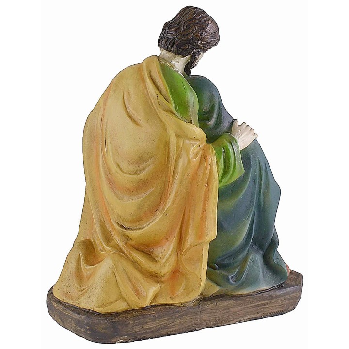 Nativity in resin 12.5x7.5x14.8 cm h