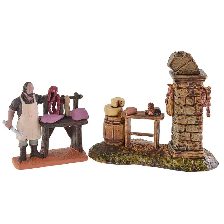 Banco da salumiere Landi Moranduzzo per statuine 10 cm