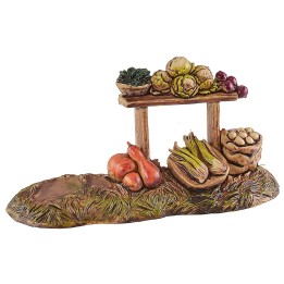 Banco fruttivendola Landi Moranduzzo per statuine 10 cm