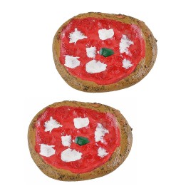 Set de 2 pizzas margarita ø 3,5 cm