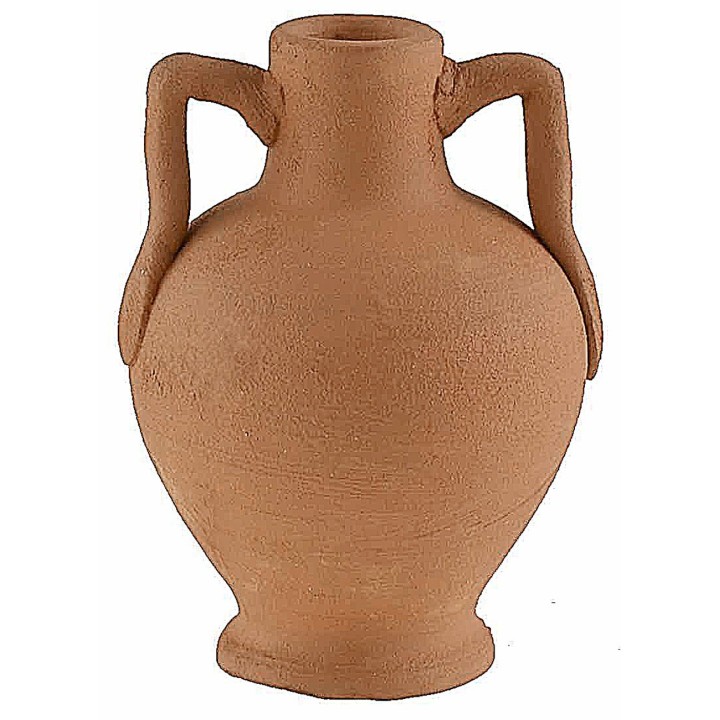 Jarra con asas de terracota h 5,2 cm