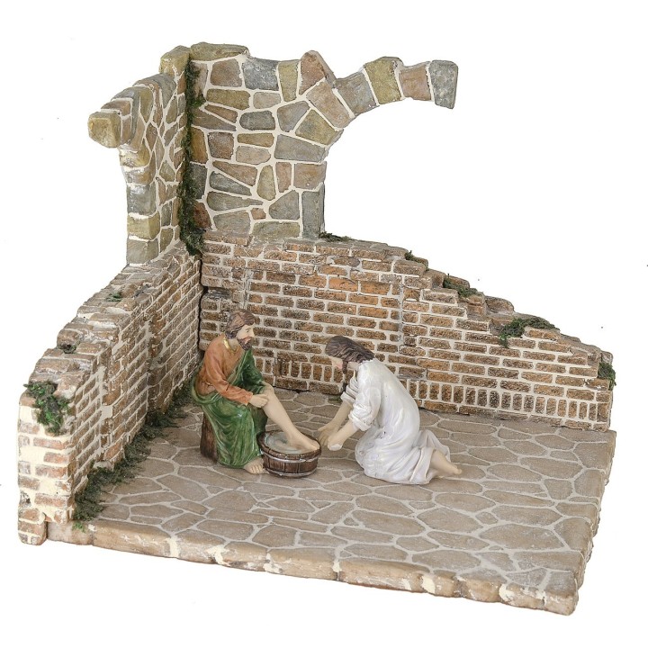Ambientazione in resina per presepe cm 20x17,5x16 h