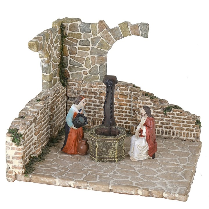 Ambientazione in resina per presepe cm 20x17,5x16 h