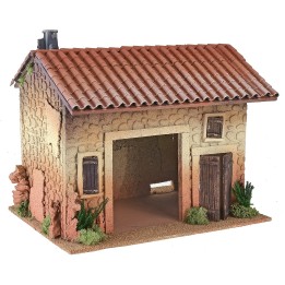 Casa con apertura central para tienda cm 33x25x30 h