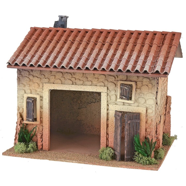 Casa con apertura centrale per bottega cm 33x25x30 h