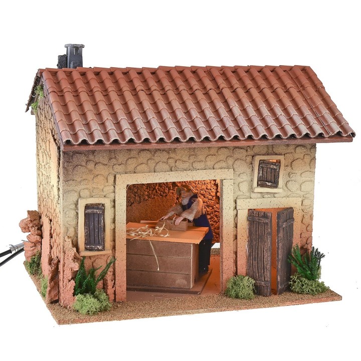 Casa con apertura centrale per bottega cm 33x25x30 h
