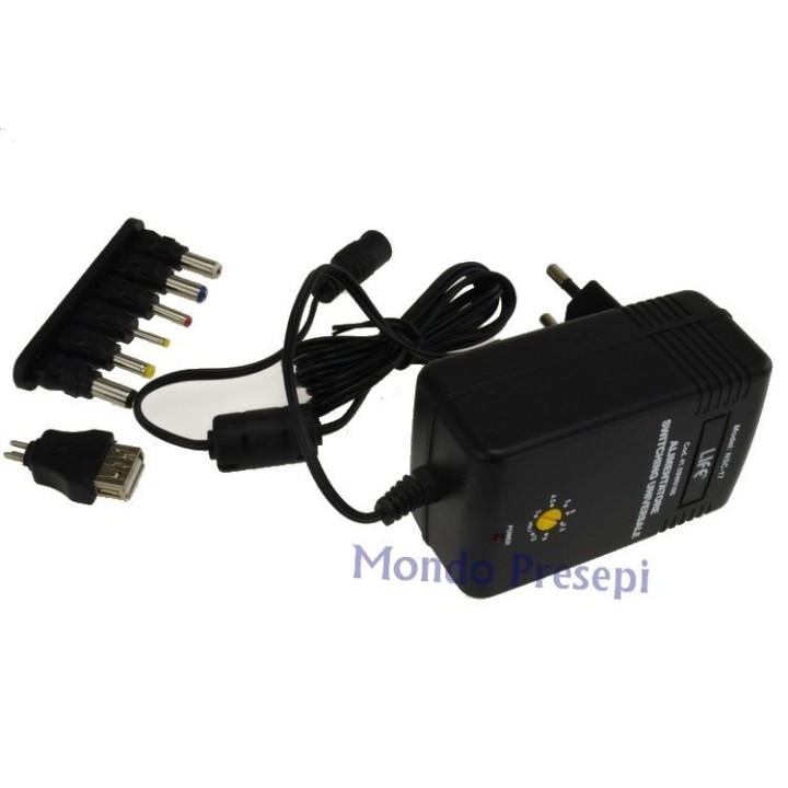 Alimentatore switching stabilizzato multitensione 3-12V 1500mA