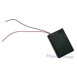 Porta batterie con interruttore 3XAA stilo