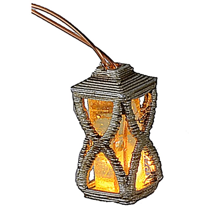 Lanterna con led bianco caldo 3-3,5 Volt cm 1,5 h
