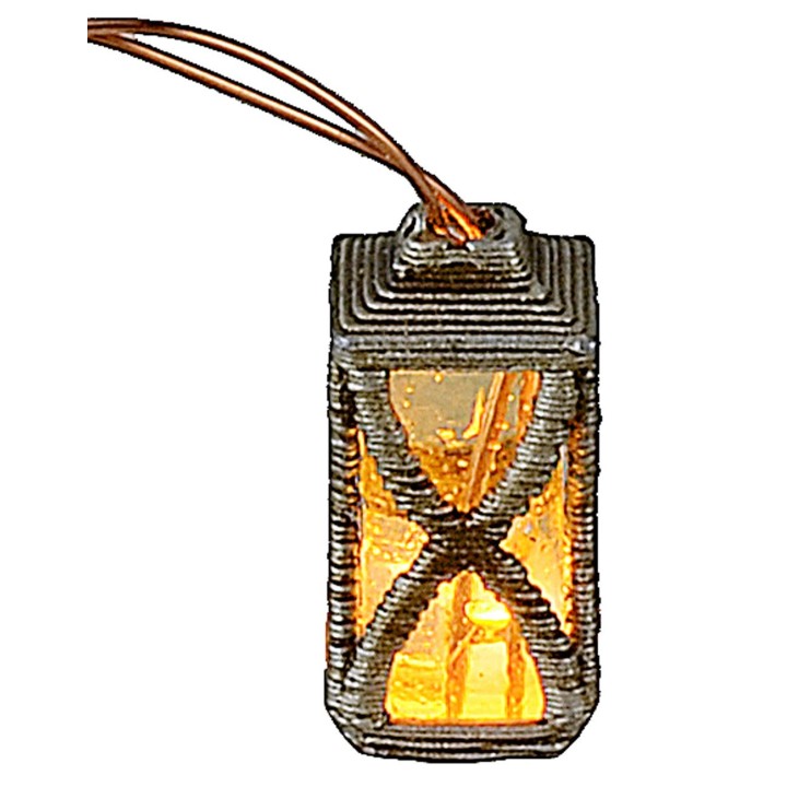 Lanterna con led giallo 3 Volt cm 1,5 h