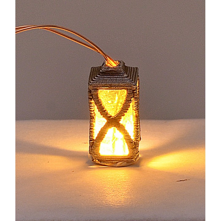 Lanterna con led bianco caldo 3-3,5 Volt cm 1,5 h