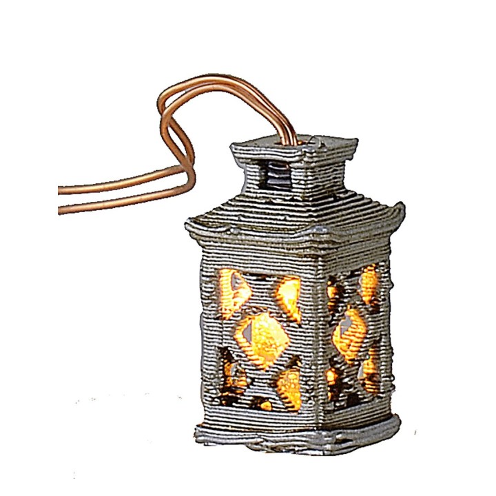 Linterna pequeña trabajada con led amarillo de 3 Voltios cm 1,5