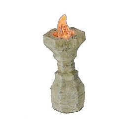Medium brazier with flickering orange LED 12 Volt 3.6 cm h