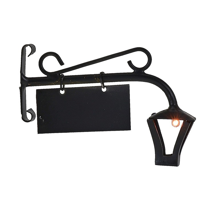 Linterna 12 v con letrero