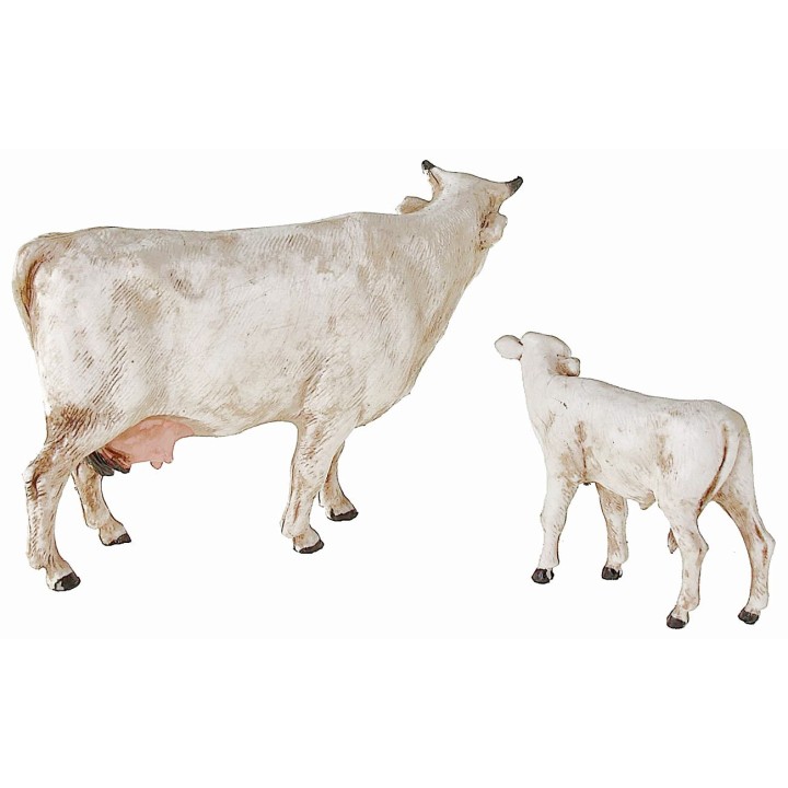 Mucca e vitello Landi Moranduzzo per statue 8 cm