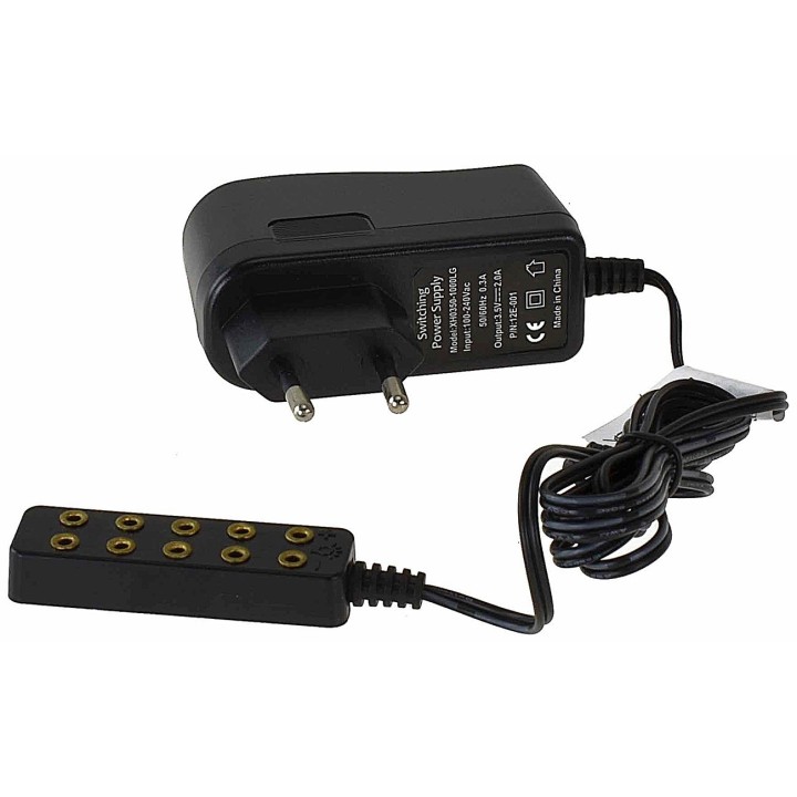 Power supply with 5-slot multi-socket, low voltage 3.5v 2A