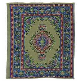 Alfombra verde 16x10 cm