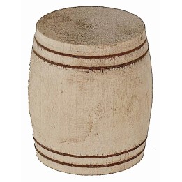 Botte in legno cm ø 4x4,4 h minuterie presepe