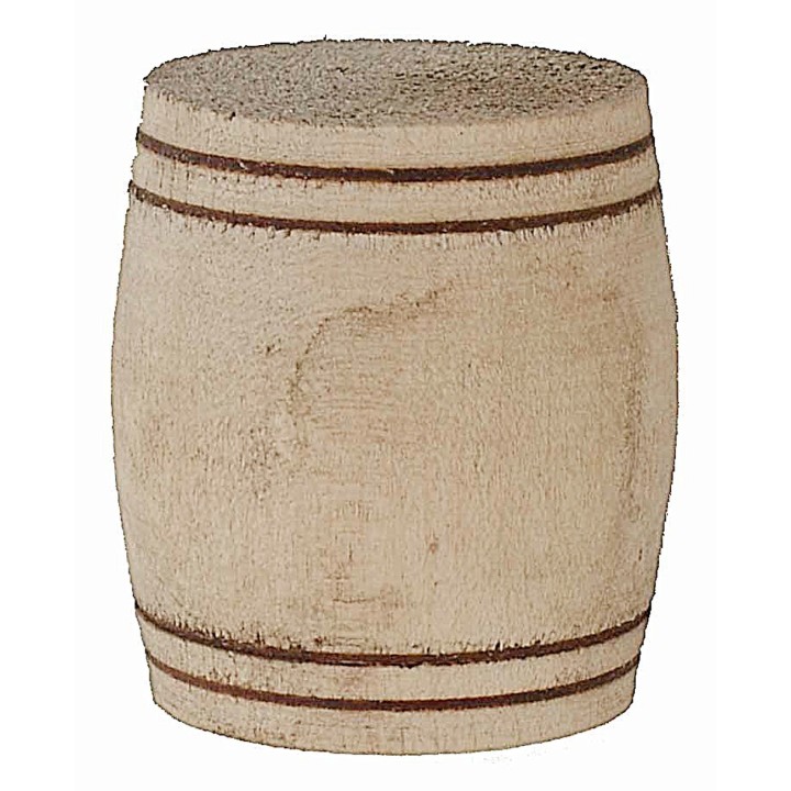 Botte in legno cm ø 4x4,4 h minuterie presepe