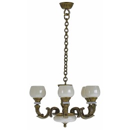 Candelabro de 6 brazos color bronce
