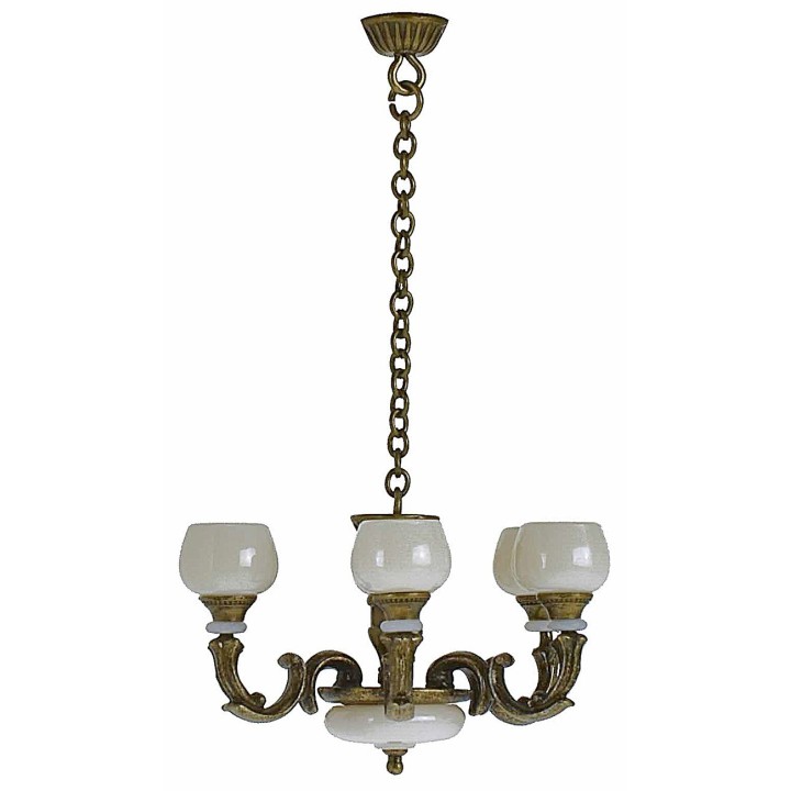 Candelabro de 6 brazos color bronce