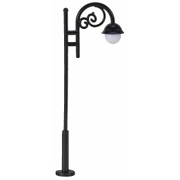 Curved street lamp h 9 cm