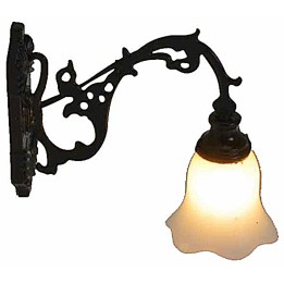 1.3 cm metal wall lantern with 12V LED warm light