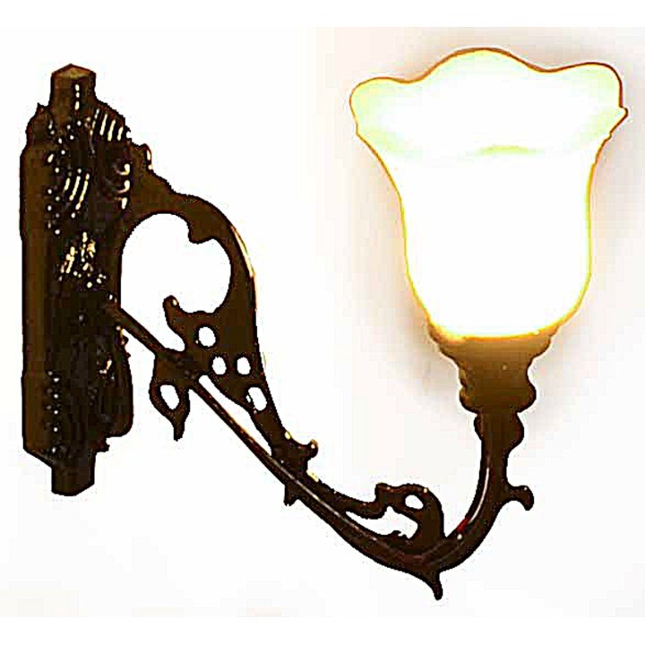 Lanterna a muro in metallo 1,3 cm con led 12V luce calda
