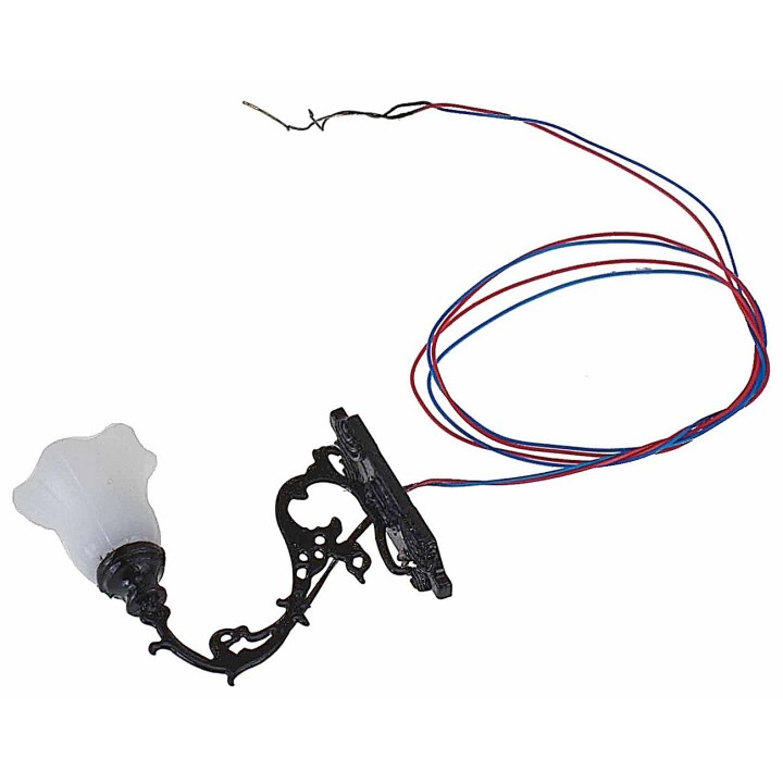 1.3 cm metal wall lantern with 12V LED warm light