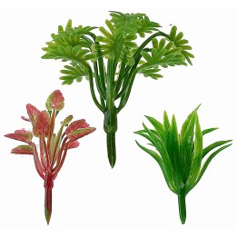 Set 3 cespugli senza base h 3-4-6 cm