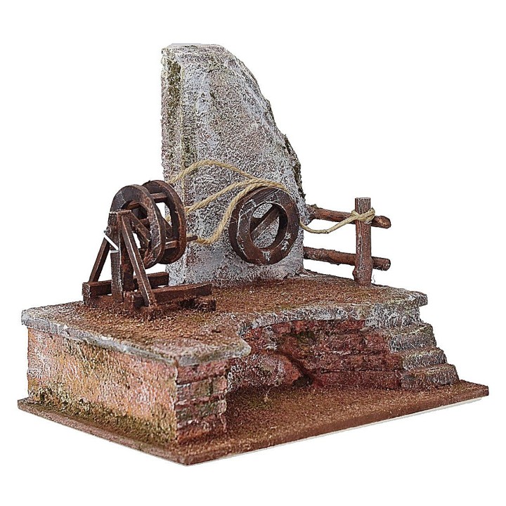 Rueda de cordelero manual cm 24X18X20 h para estatuas de 12 cm