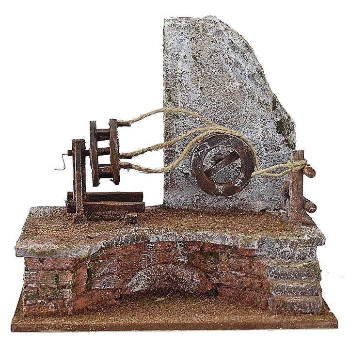 Rueda de cordelero manual cm 24X18X20 h para estatuas de 12 cm
