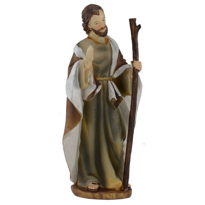 Natividad en juego de 11 figuras de 15 cm en resina