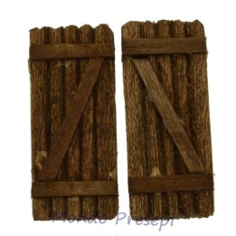 Wooden shutter with double door cm 4x4,7- TP01