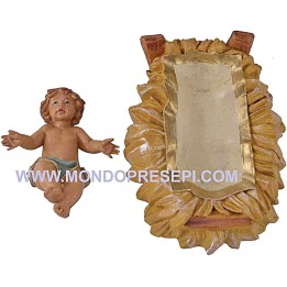 Jesús niño con cuna serie 30 cm Euromarchi