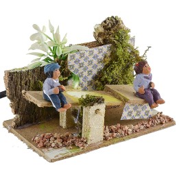 Bambini su dondolo serie 10 cm in movimento