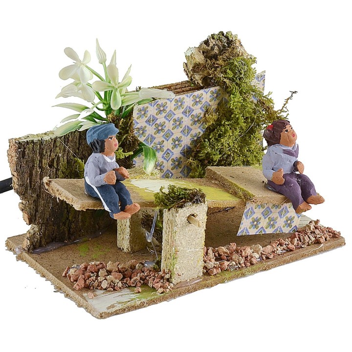 Bambini su dondolo serie 10 cm in movimento