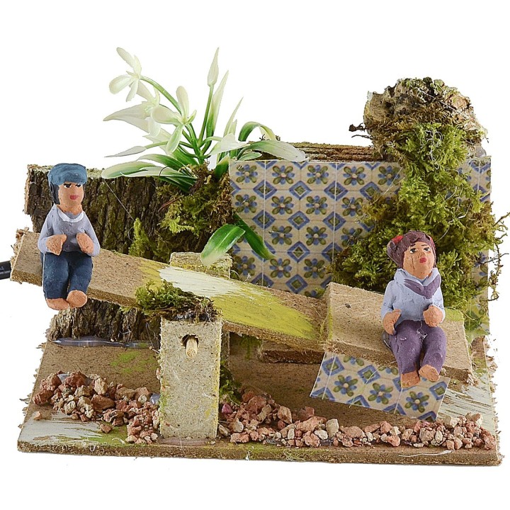 Bambini su dondolo serie 10 cm in movimento