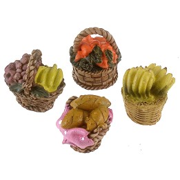 Set of 4 assorted resin baskets ø 2 cm