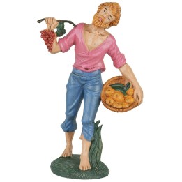 Man with fruit basket 15 cm Euromarchi