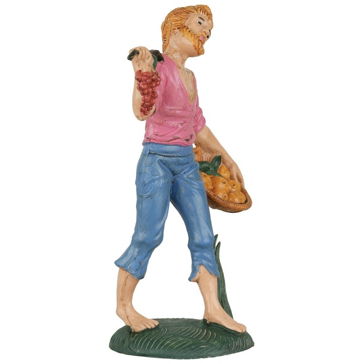 Man with fruit basket 15 cm Euromarchi