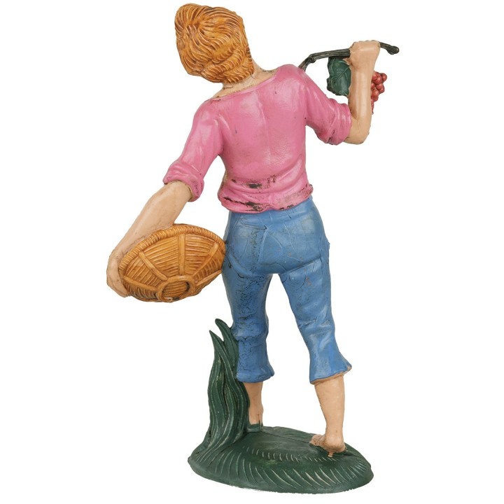 Man with fruit basket 15 cm Euromarchi