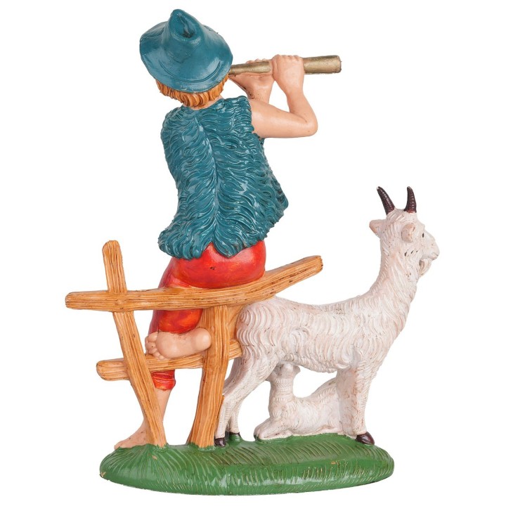 Pifferaio con cabras 15 cm Euromarchi