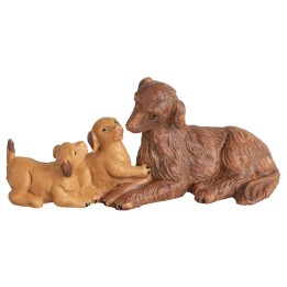 Family of dogs for 12 cm Fontanini statues