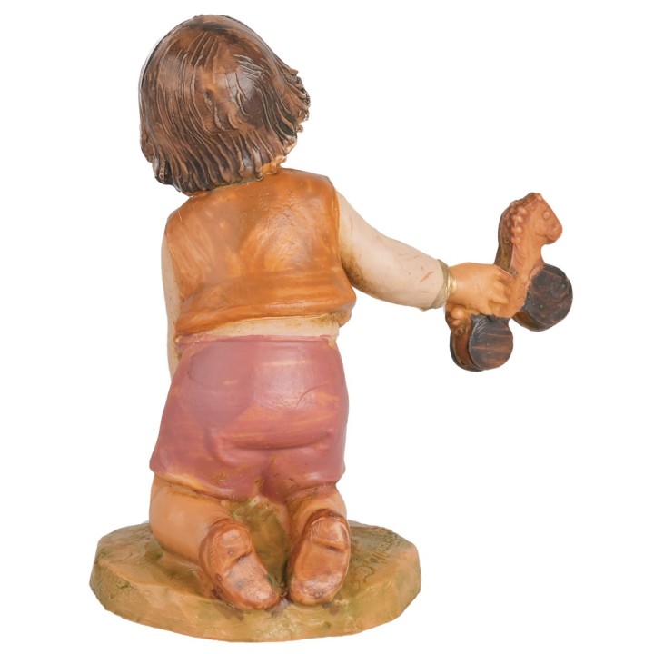 Child with toy series 12 cm Fontanini