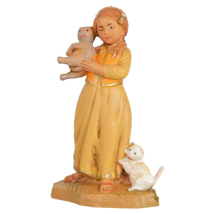 Girl with cats series 12cm Fontanini