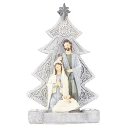 Nativity with candle holder tree cm 12x5x20.5 h.