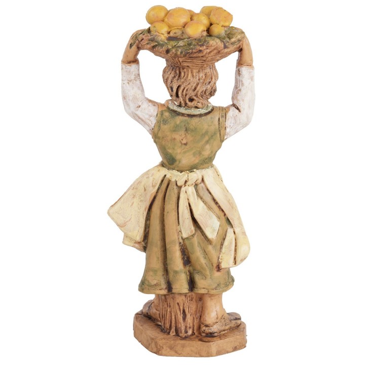 Woman with fruit basket 10 cm Euromarchi lux